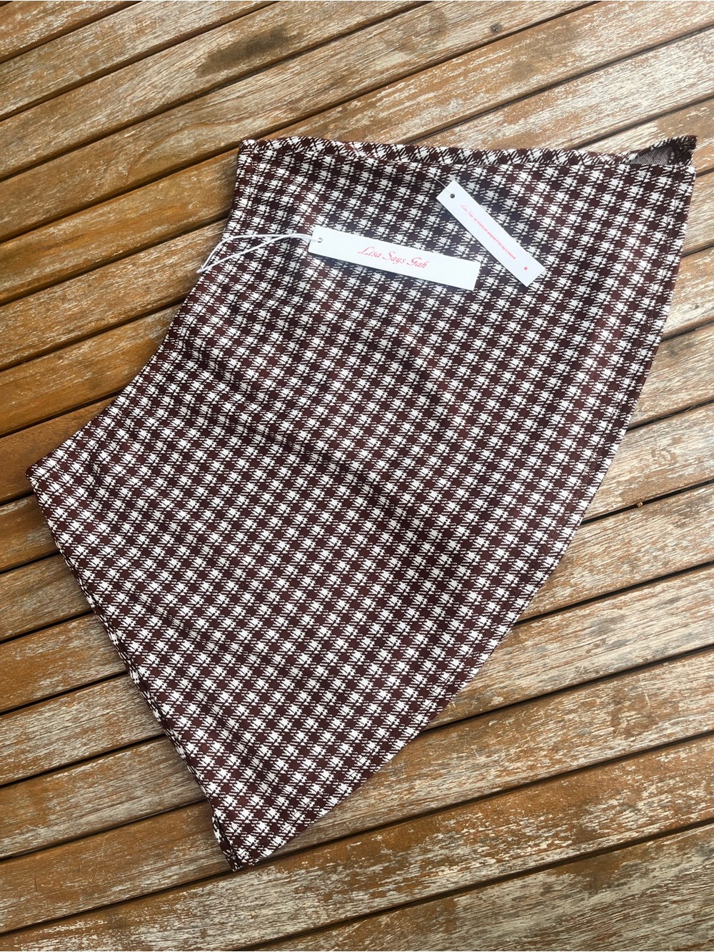 NWT Lisa Says Gah Darcy Skort in cocoa plaid - Picture 3 of 5